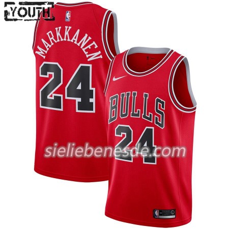 Kinder NBA Chicago Bulls Trikot Lauri Markkanen 24 Nike 2019-2020 Icon Edition Swingman
